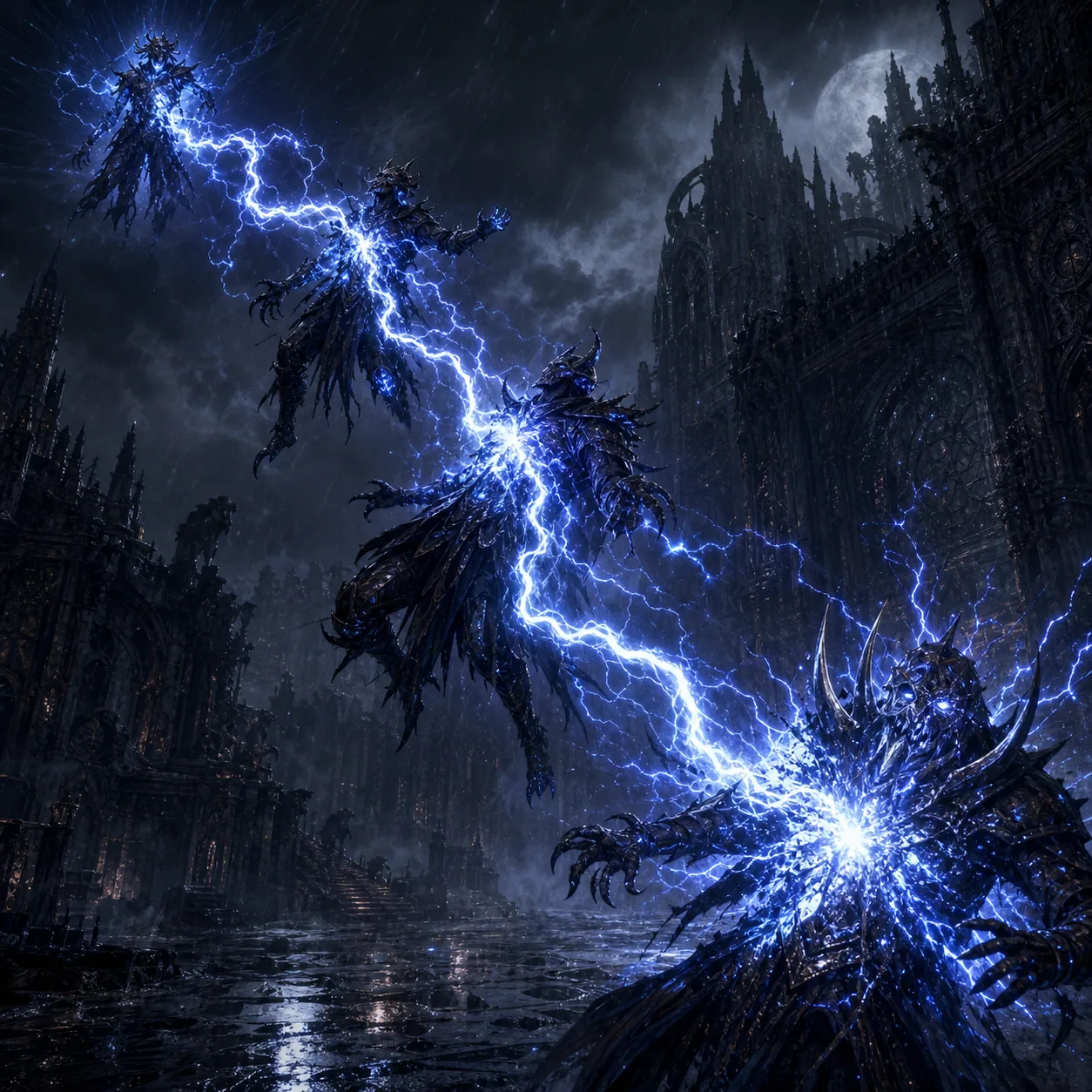Chain Lightning spell key art